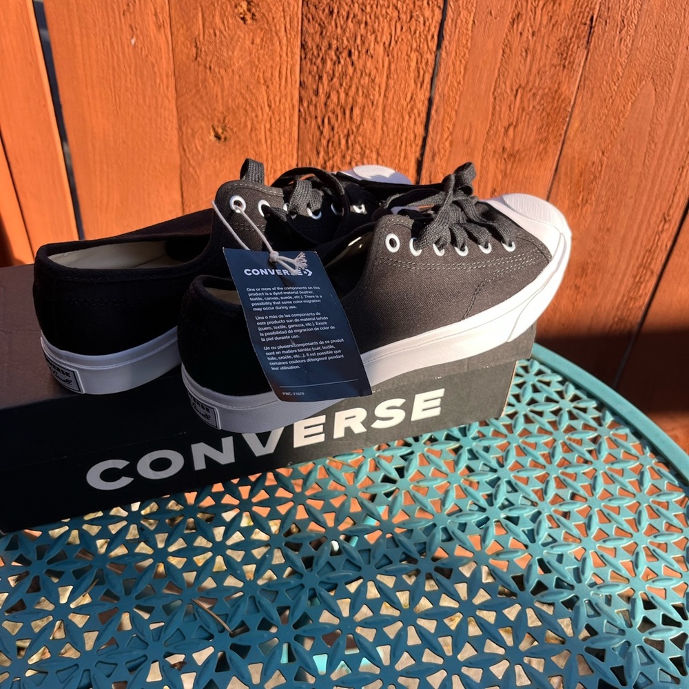 Brand-New Jack Purcell Converse Black and White Low-Tops